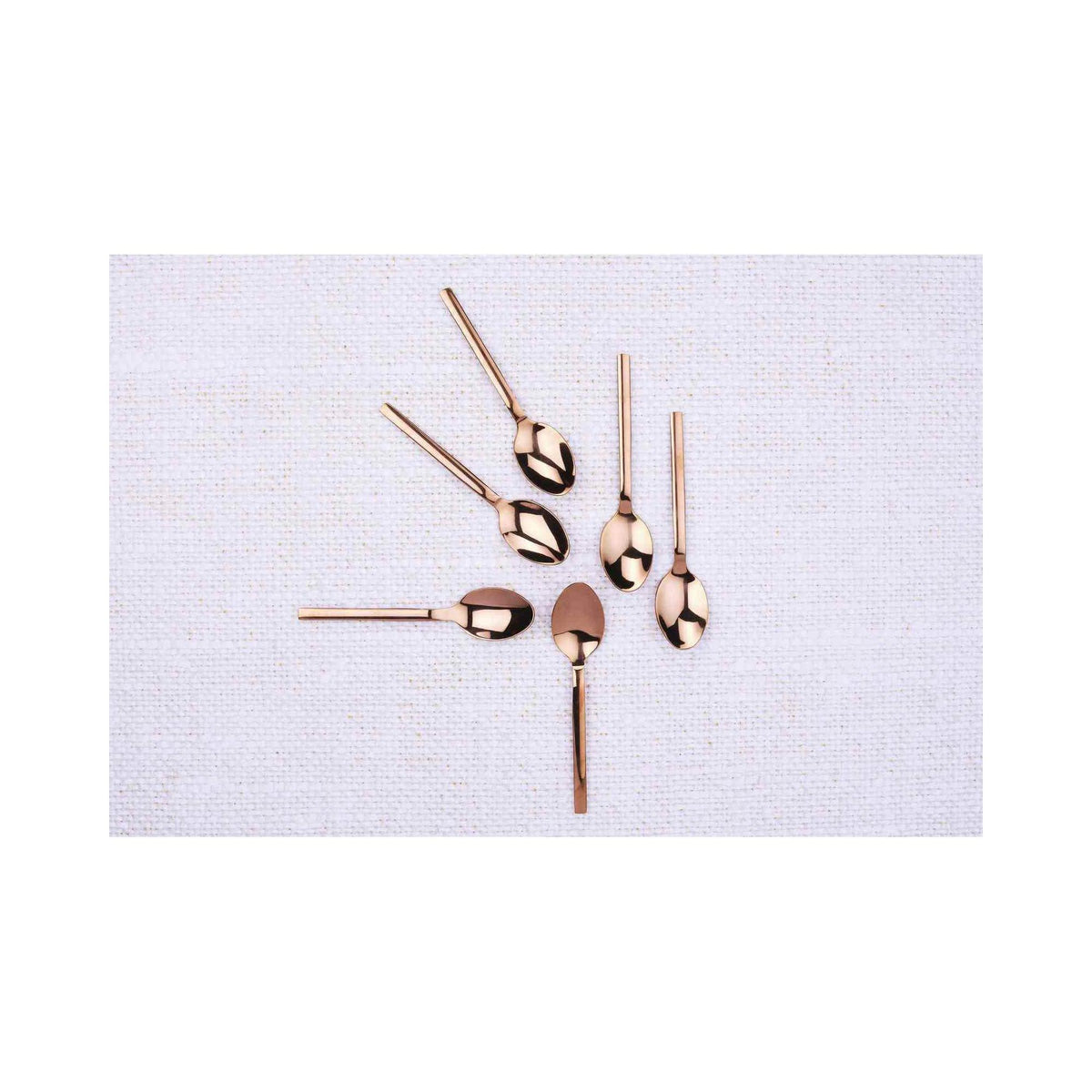 Set of 6 Emund Teaspoons - Copper - Björn - The Bradery