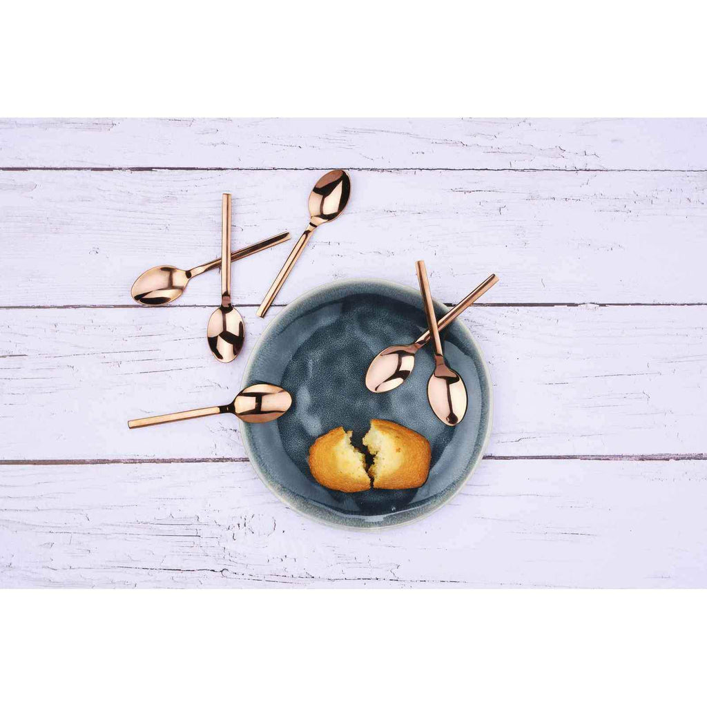 Set of 6 Emund Teaspoons - Copper - Björn - The Bradery