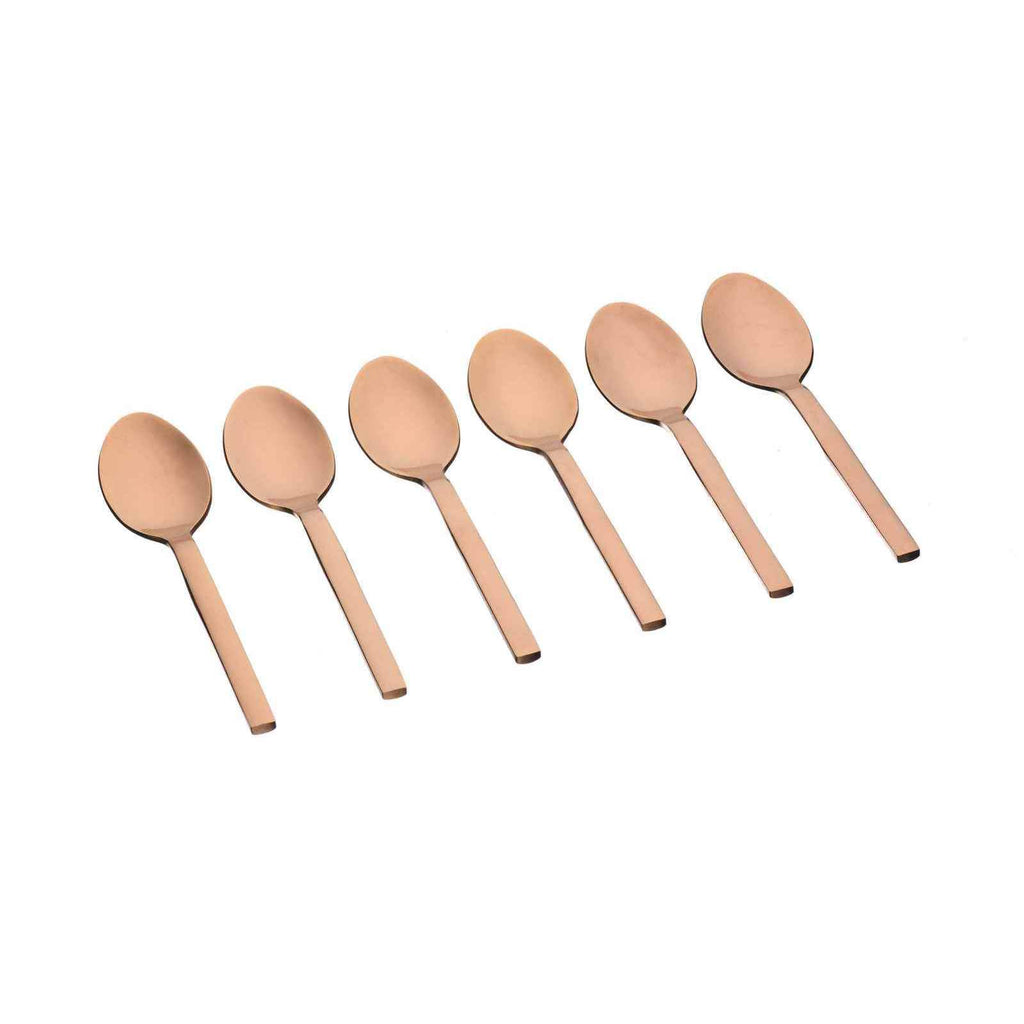Set of 6 Emund Teaspoons - Copper - Björn - The Bradery