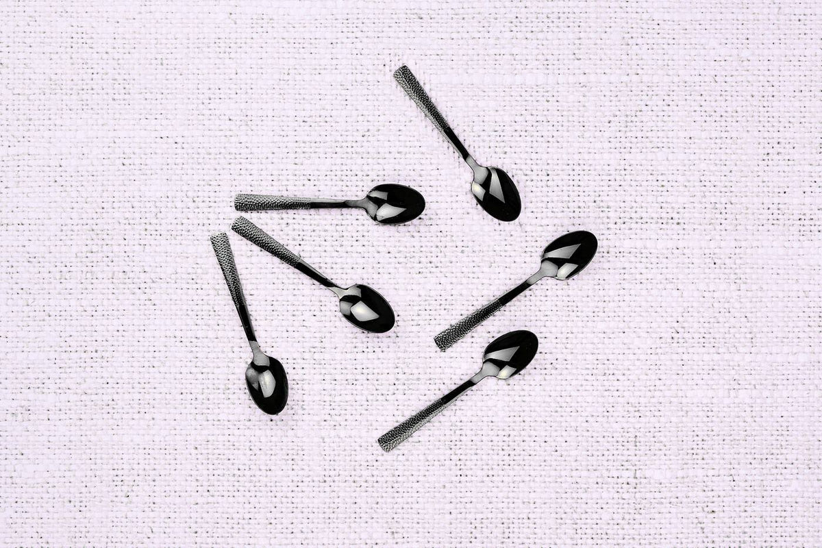 Set di 6 cucchiaini Finn - Nero - Björn - The Bradery