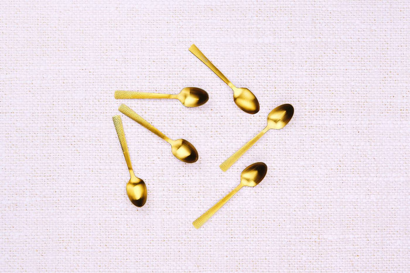 Caja de 6 cucharas pequeñas Finn - Oro - Björn - The Bradery