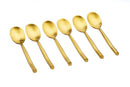 Box of 6 Knut Small Spoons - Gold - Björn - The Bradery