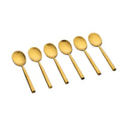 Zestaw 6 małych łyżeczek Nils – Gold – Björn – The Bradery