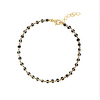 Coffret Bracelet Billes Noir & Jonc Eternity - Or / Noir - Nilaï - The Bradery