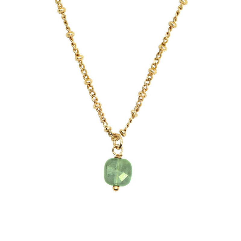 Collier Ava - Or / Aventurine Verte - Nilaï - The Bradery