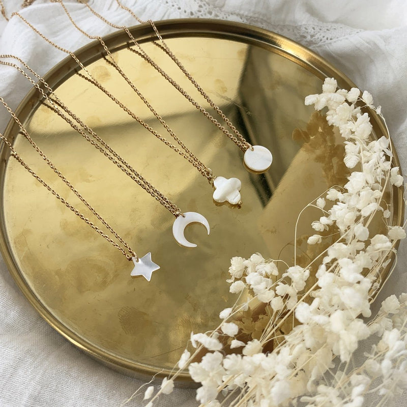 Collier Charms Amour Nacre - Colliers - Nilaï - The Bradery