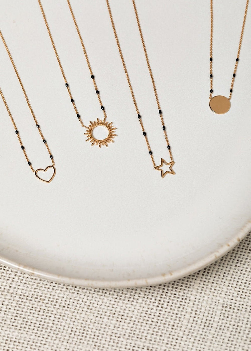 Collar Corazón - Negro - FEEKA - The Bradery