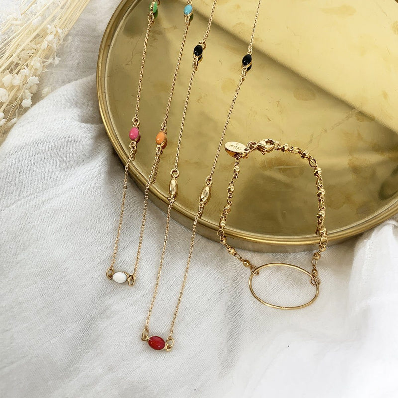 Collier Garance - Noir / Rouge - Colliers - Nilaï - The Bradery