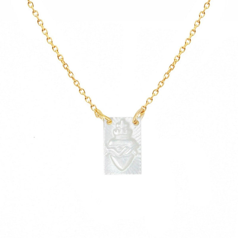 Collier Heart Nacre - Or Colliers Nilaï