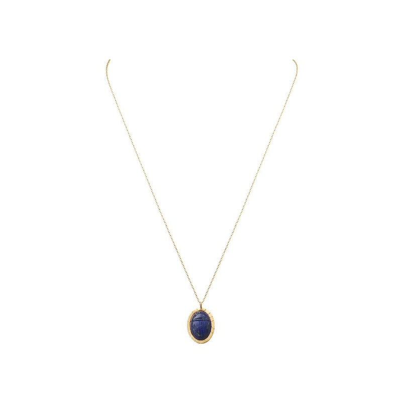 Collier Khepri - Bleu - Caroline Najman - The Bradery