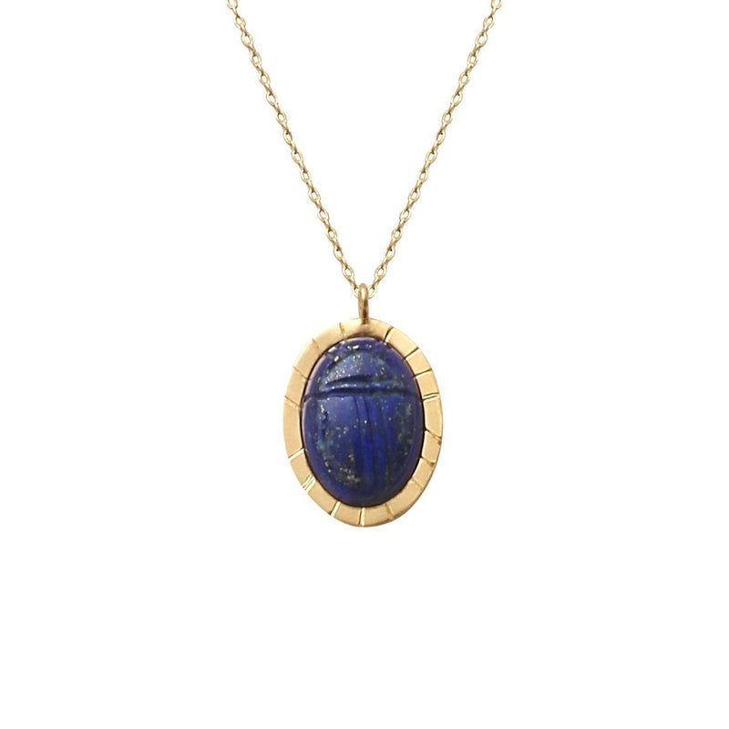 Collier Khepri - Bleu - Caroline Najman - The Bradery