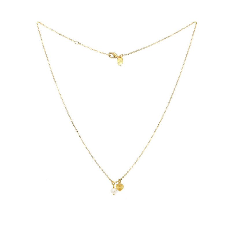 Collier Lylo/ Cœur - Or/Perle/Cœur - Nilaï - The Bradery