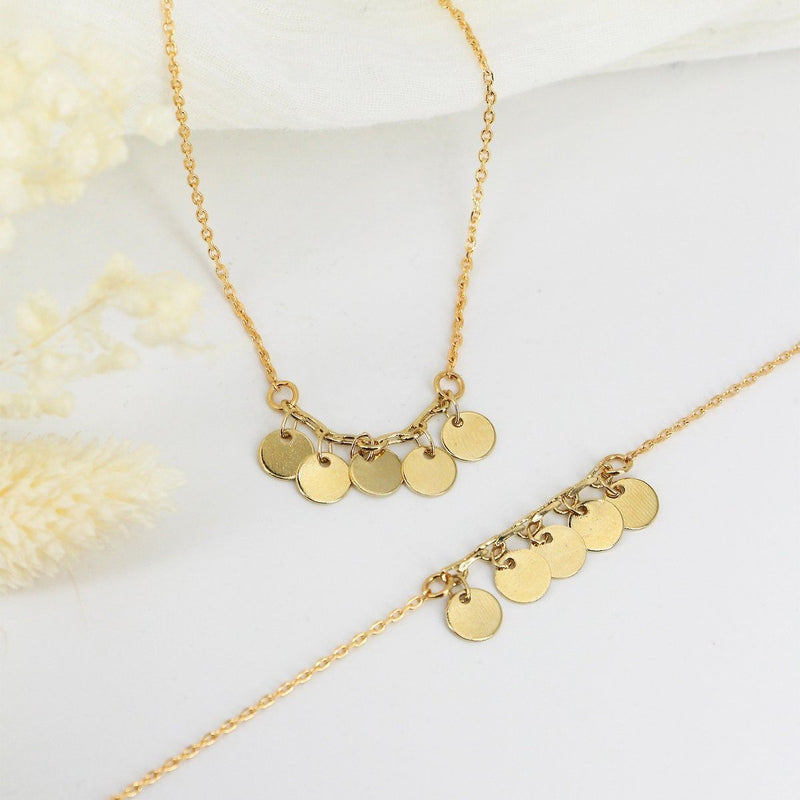 Collier Mini Luna - Or - Nilaï - The Bradery