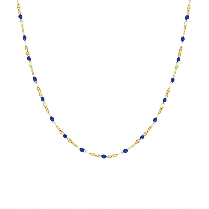 Collier Tuttifrutti - Or / Bleu - Nilaï - The Bradery