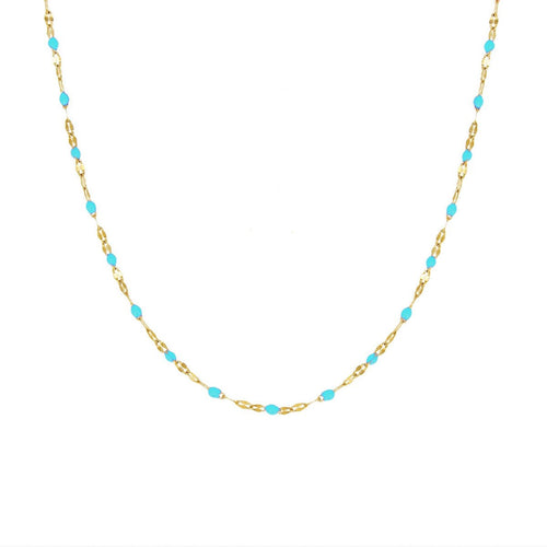 Collier Tuttifrutti - Or / Turquoise - Nilaï - The Bradery