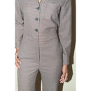 Jeannot Trouser Suit - Check - Rouje* - The Bradery