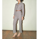 Jeannot Trouser Suit - Check - Rouje* - The Bradery