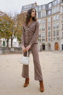 Jeannot Trouser Suit - Check - Rouje* - The Bradery