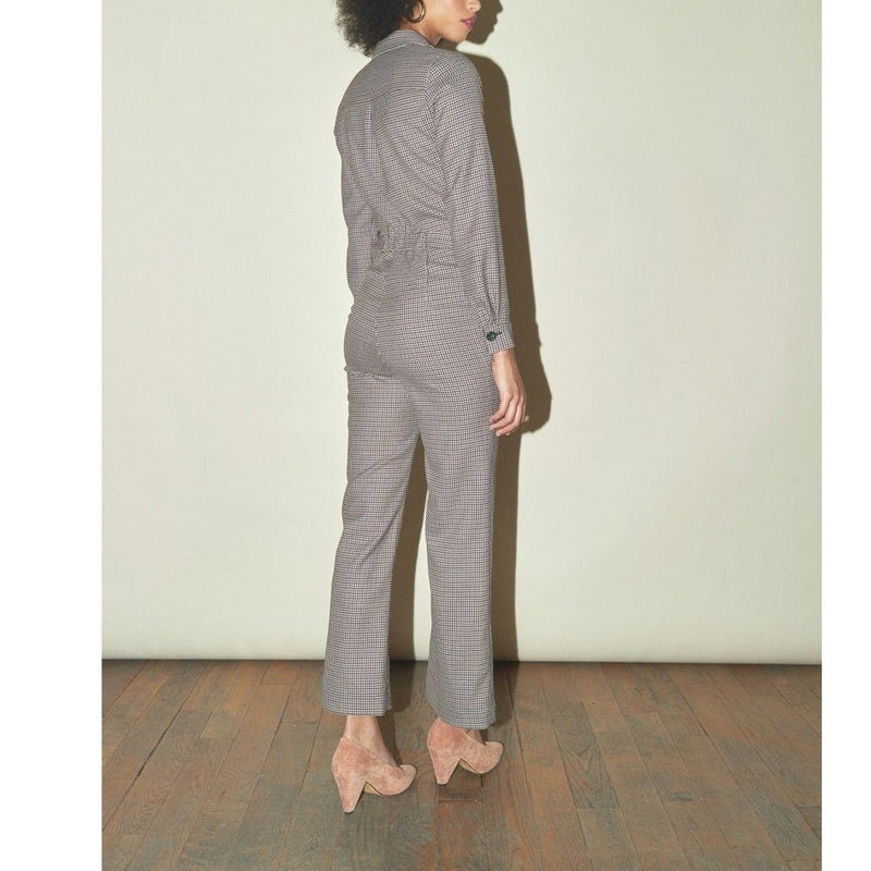 Jeannot Trouser Suit - Check - Rouje* - The Bradery