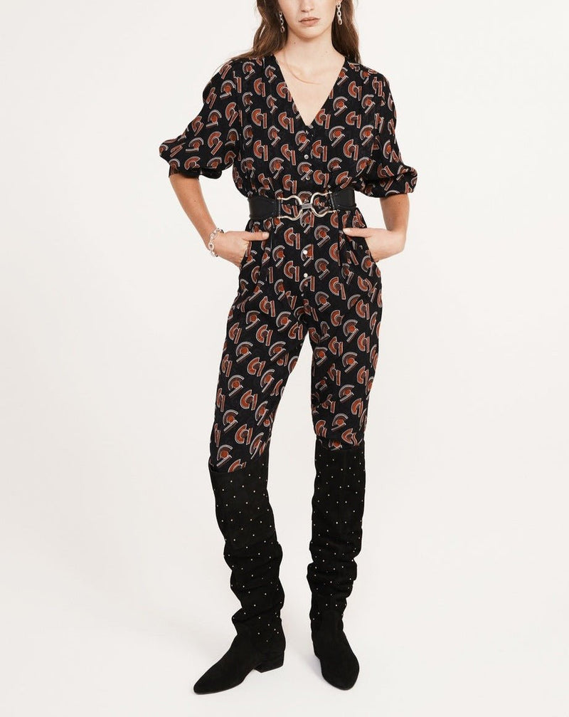 Jonc Pantsuit - Print Fonce - Claudie Pierlot - The Bradery