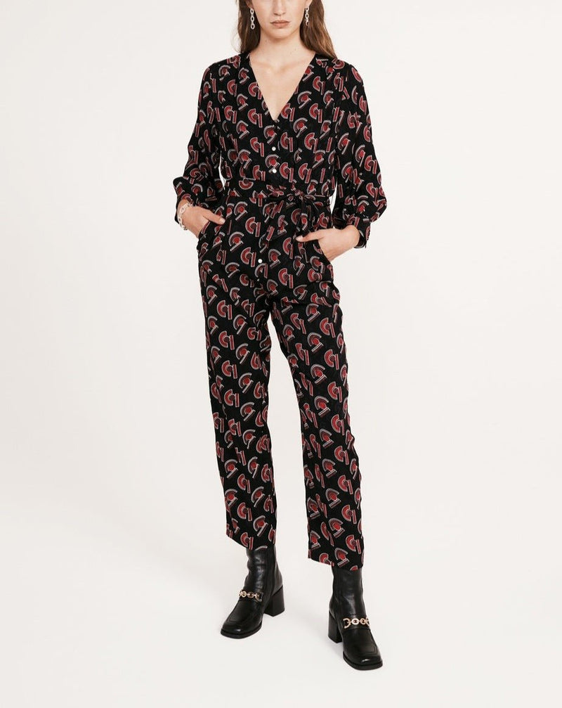 Jonc Pantsuit - Print Fonce - Claudie Pierlot - The Bradery