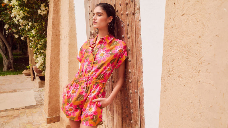 Playsuit Cusco en mezcla de lino - Soi Paris - The Bradery