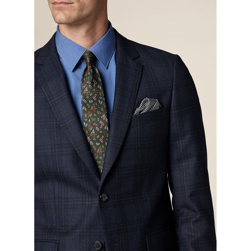 Prince of Wales Pattern Blue Suit - Blue - Prince of Wales Pattern 2-PIECE COSTUME De Fursac