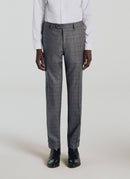 Prince Of Wales Wool Suit - Grey, Molten Prince Of Wales Pattern - De Fursac - The Bradery