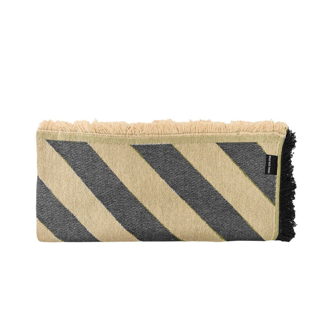 Couette Jacquard - Black Lines - Really Nice Things - The Bradery