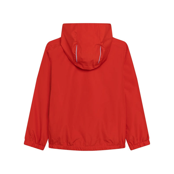 Giacca a vento con cappuccio color peperone - Unisex - Aigle Kids - The Bradery