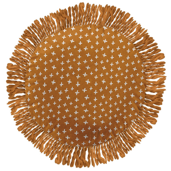 Removable Cushion Cover With Macramé Fringe (0) 40 Cm Charlie - L'Effet Papillon - The Bradery
