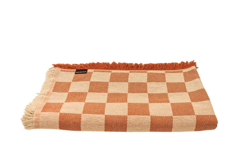 Couvre-Lit Carreaux - Terracotta - Really Nice Things - The Bradery