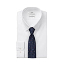 Regular tie - Navy blue - Multicolored polka dots - De Fursac - The Bradery