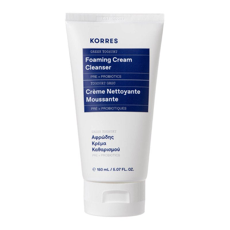 Yogurt Face Cream With Probiotics - Cleanses, Foams, Removes Makeup - Korres - The Bradery