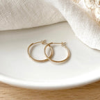 "Jana" hoop earrings 24mm gold plated-Earrings-instants-plaisirs-Instants Plaisirs | Jewelry