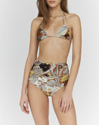 Vito Botanical Bikini Bottoms - Green