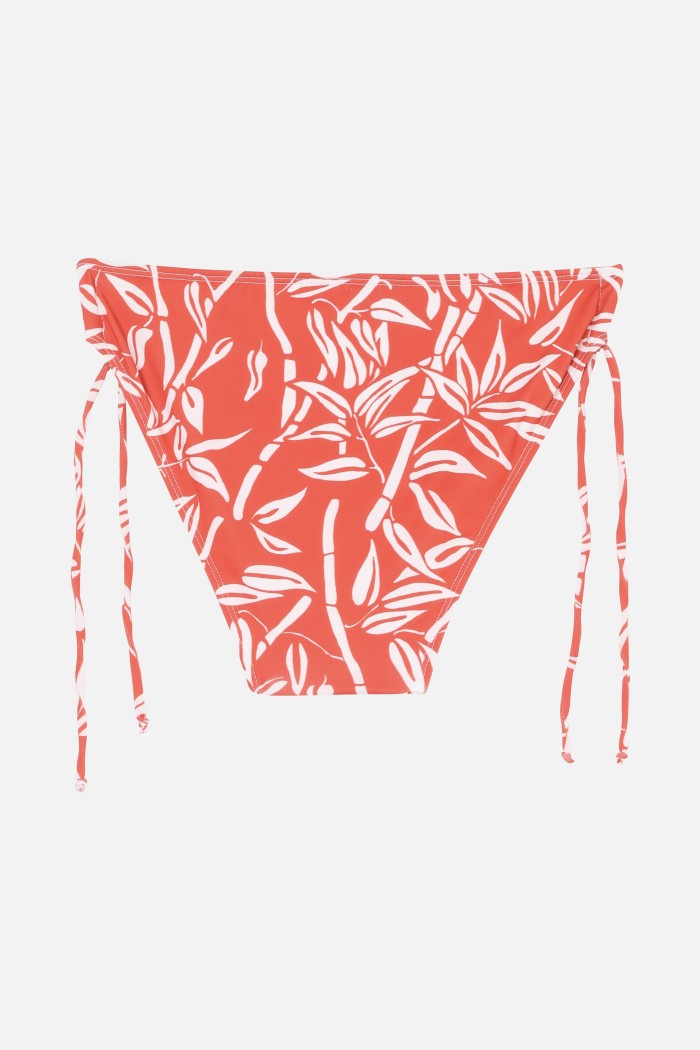 Braguita De Bikini Wood Bamboo - Rojo Lipstick