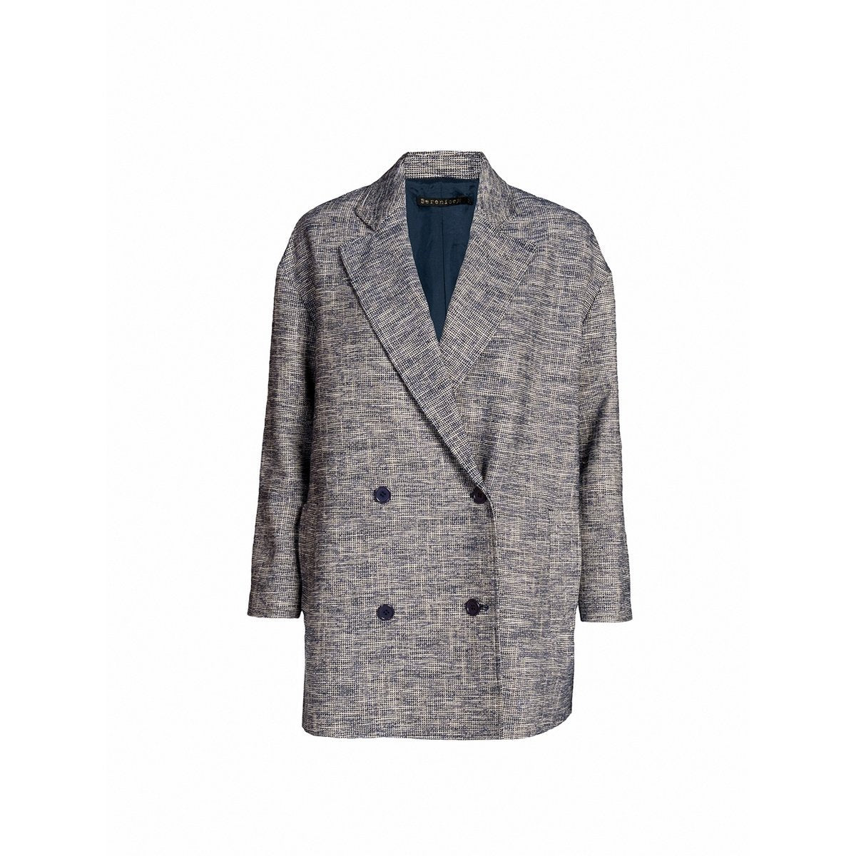 Hype Navy Coat - Coats and Jackets - Berenice - The Bradery