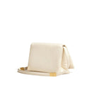 Marni Padded Leather Shoulder Bag - Cream - Woman