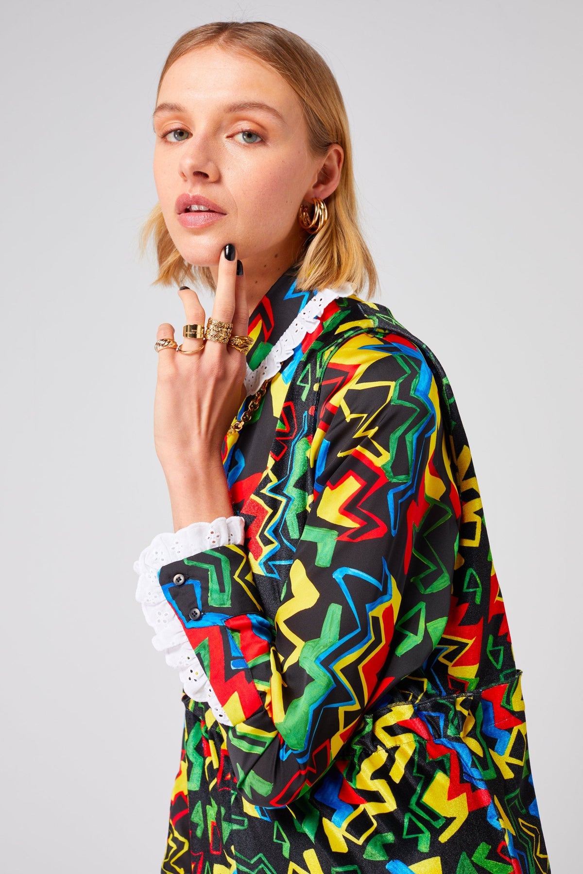 Dori shirt in Electric print Tops Heimstone
