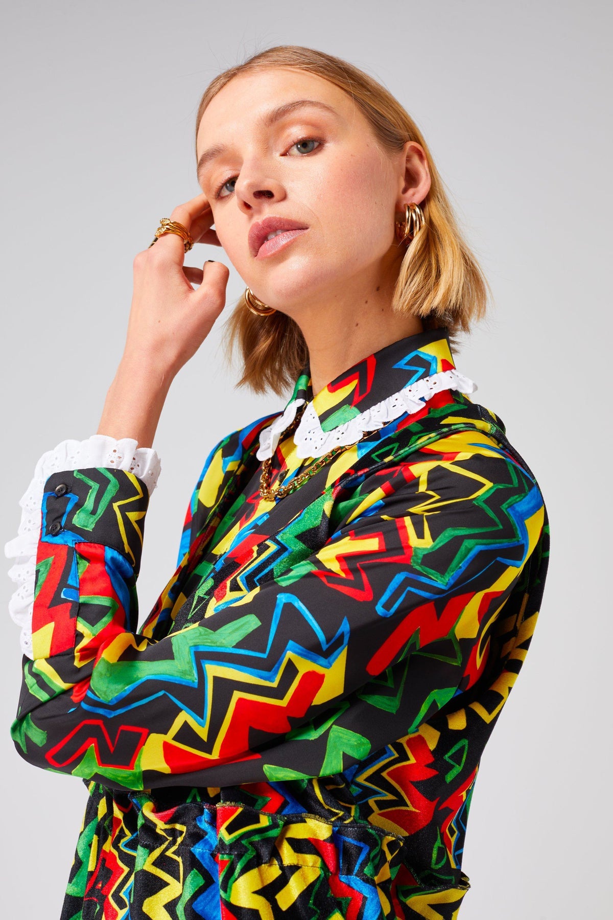 Dori shirt in Electric print Tops Heimstone