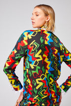 Dori shirt in Electric print Tops Heimstone