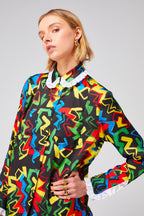 Dori shirt in Electric print Tops Heimstone
