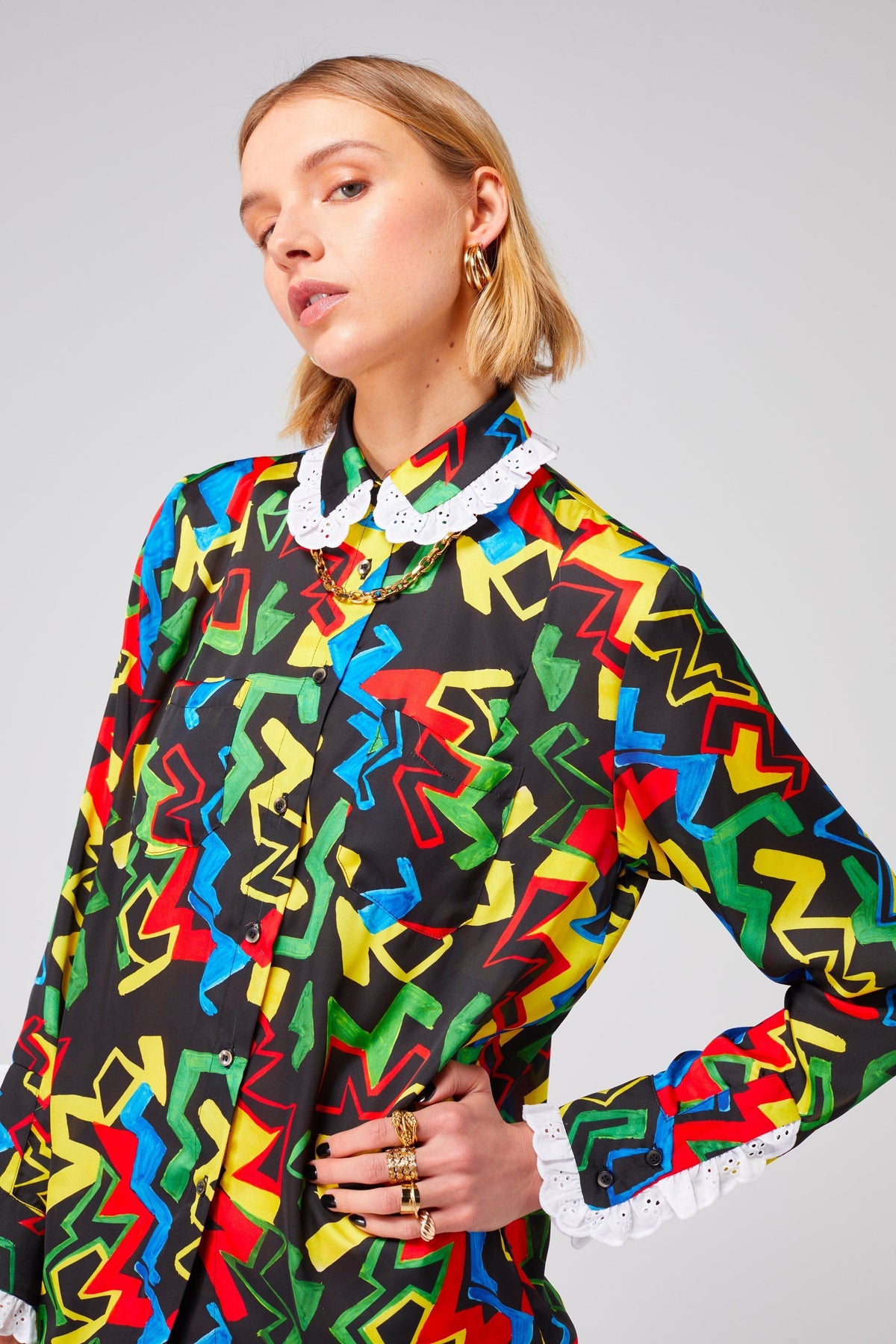 Dori shirt in Electric print Tops Heimstone