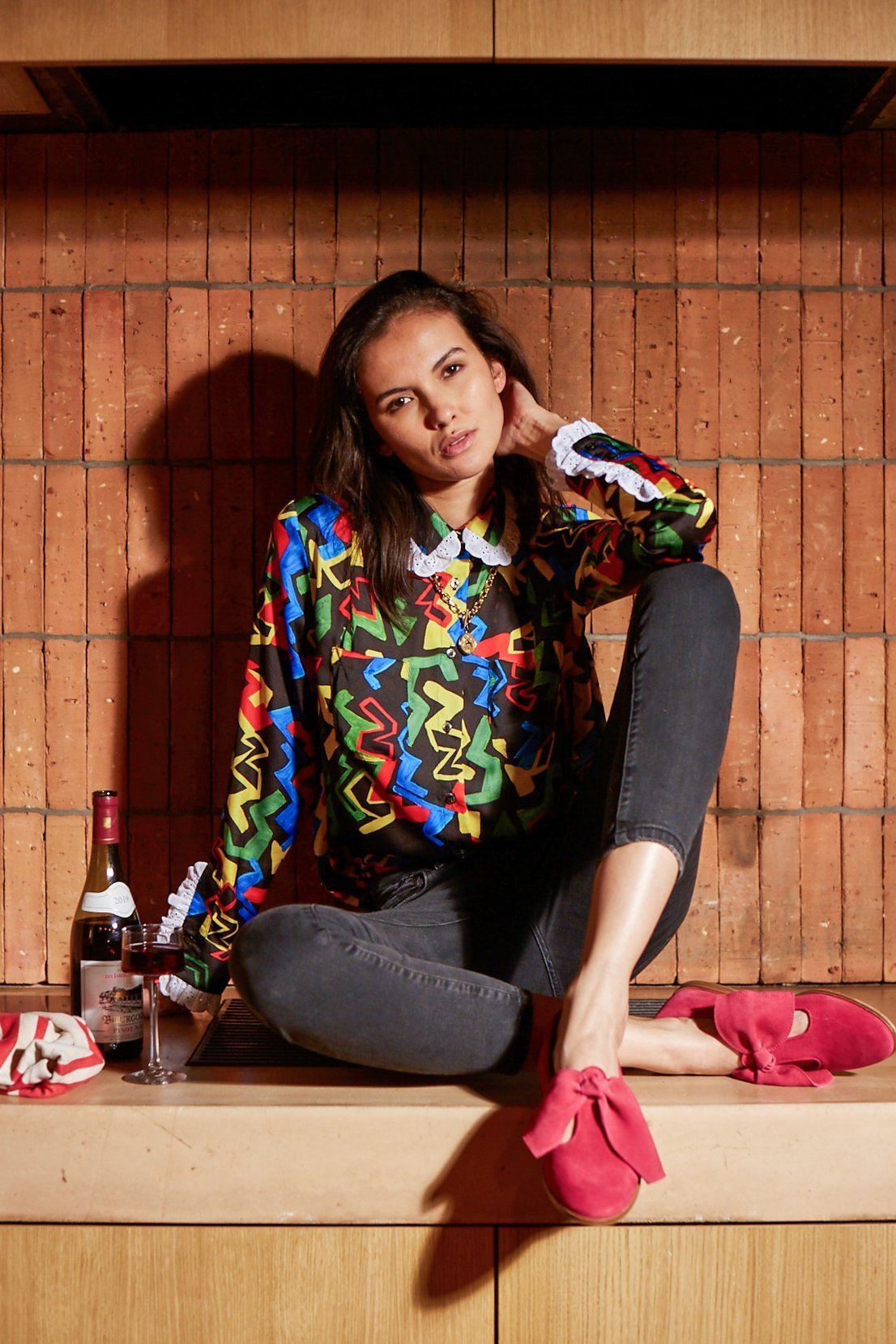 Dori shirt in Electric print Tops Heimstone
