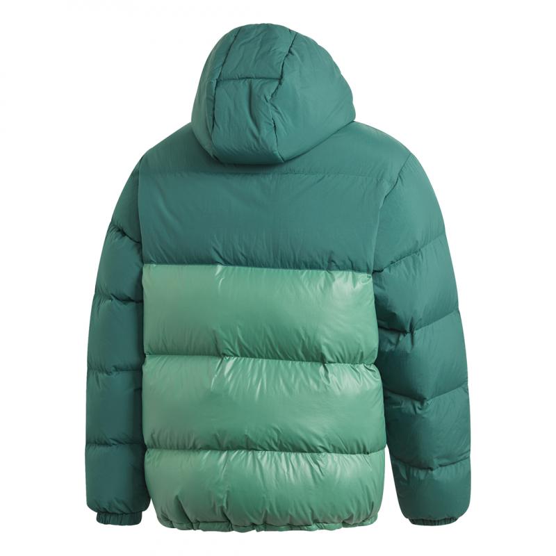 Doudoune Adidas Originals Down Regen Hooded Blocked Puffer - Vert - Homme VETEMENT Adidas