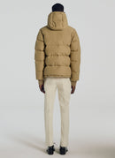 Camel Technical Cotton Down Jacket - Camel - - - Removable Sleeves De Fursac - The Bradery