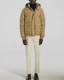 Camel Technical Cotton Down Jacket - Camel - - - Removable Sleeves De Fursac - The Bradery