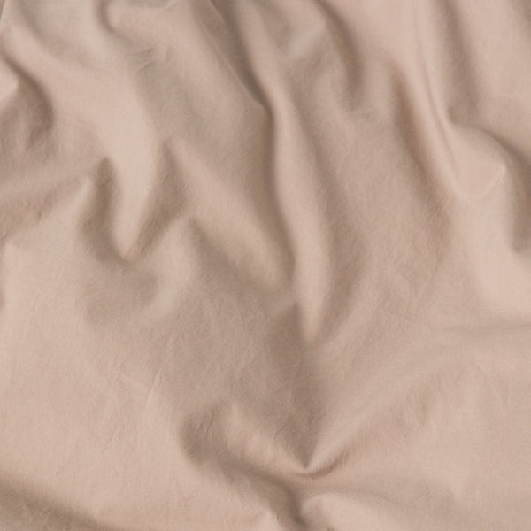 Washed Cotton Percale Fitted Sheet - Clay - MOST - The Bradery
