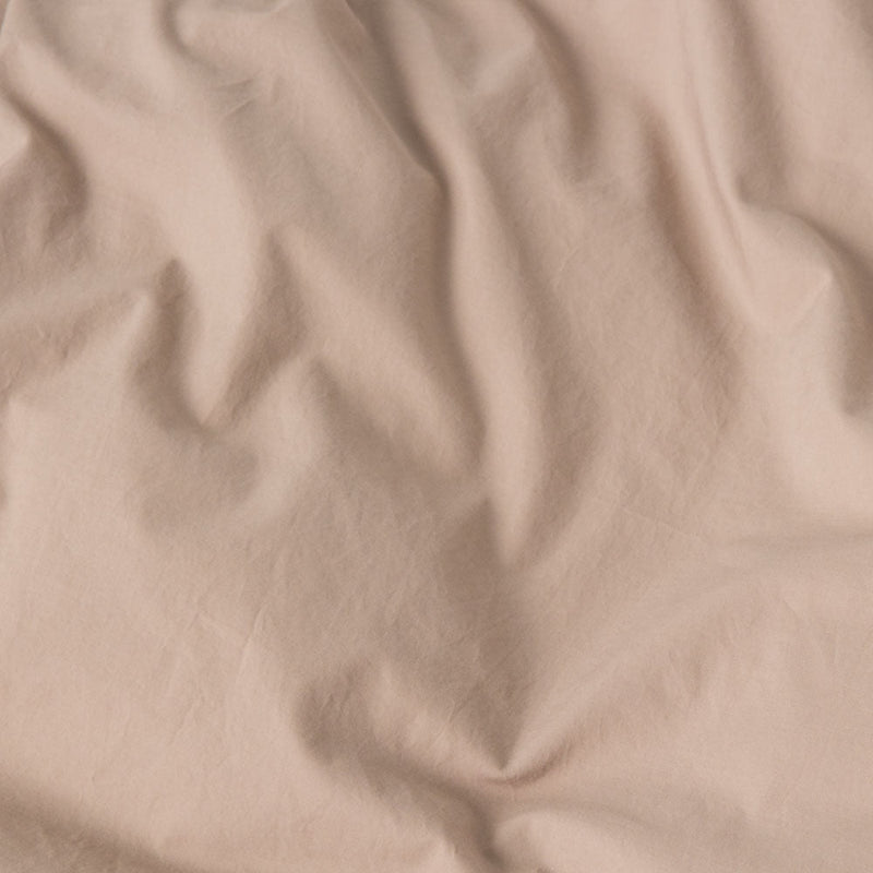 Fitted Sheet Washed Cotton Percale - Clay - MOST - The Bradery